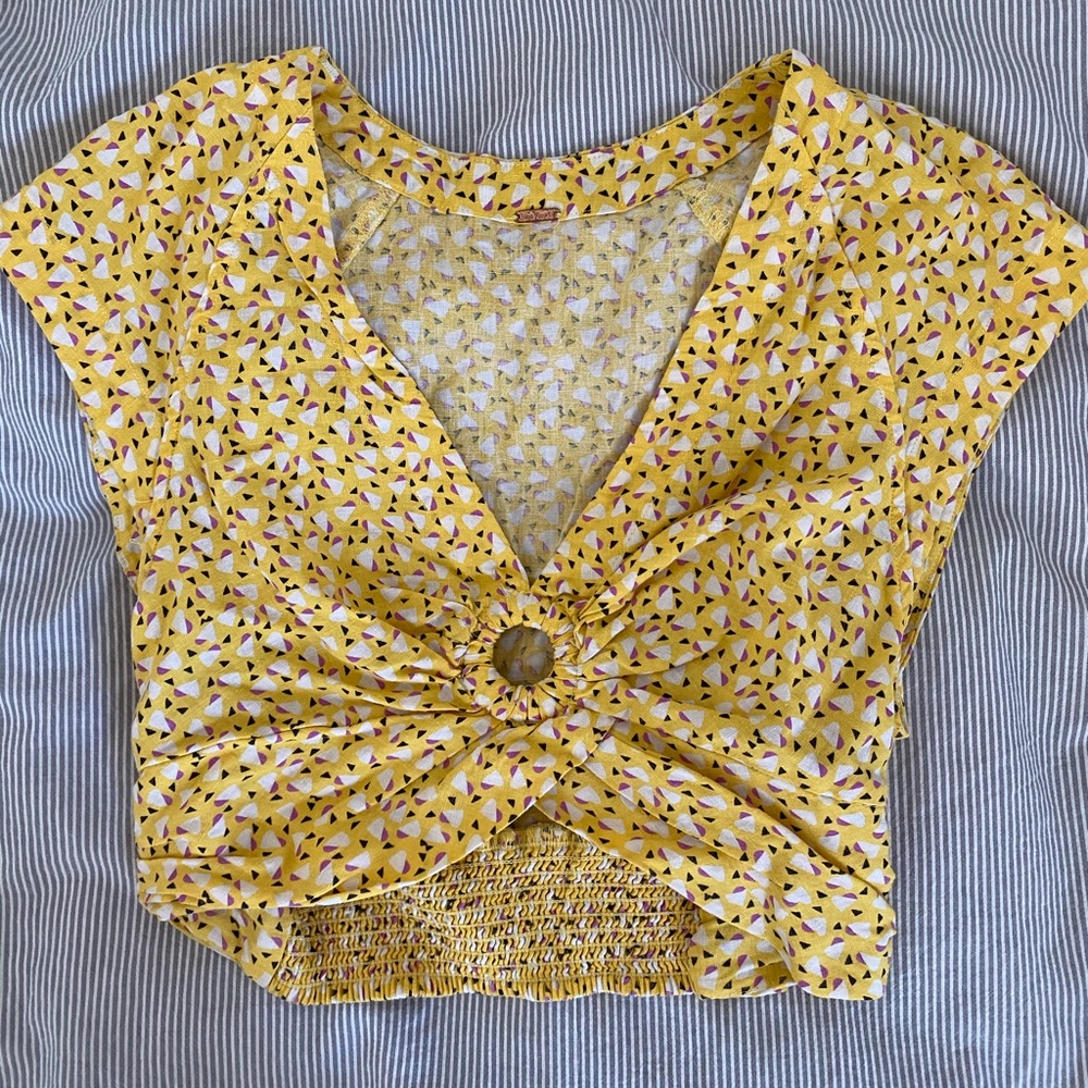 Free people keyhole crop top